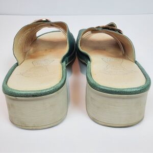 FLY LONDON Elax Buckle Slide Block Heel Sandals